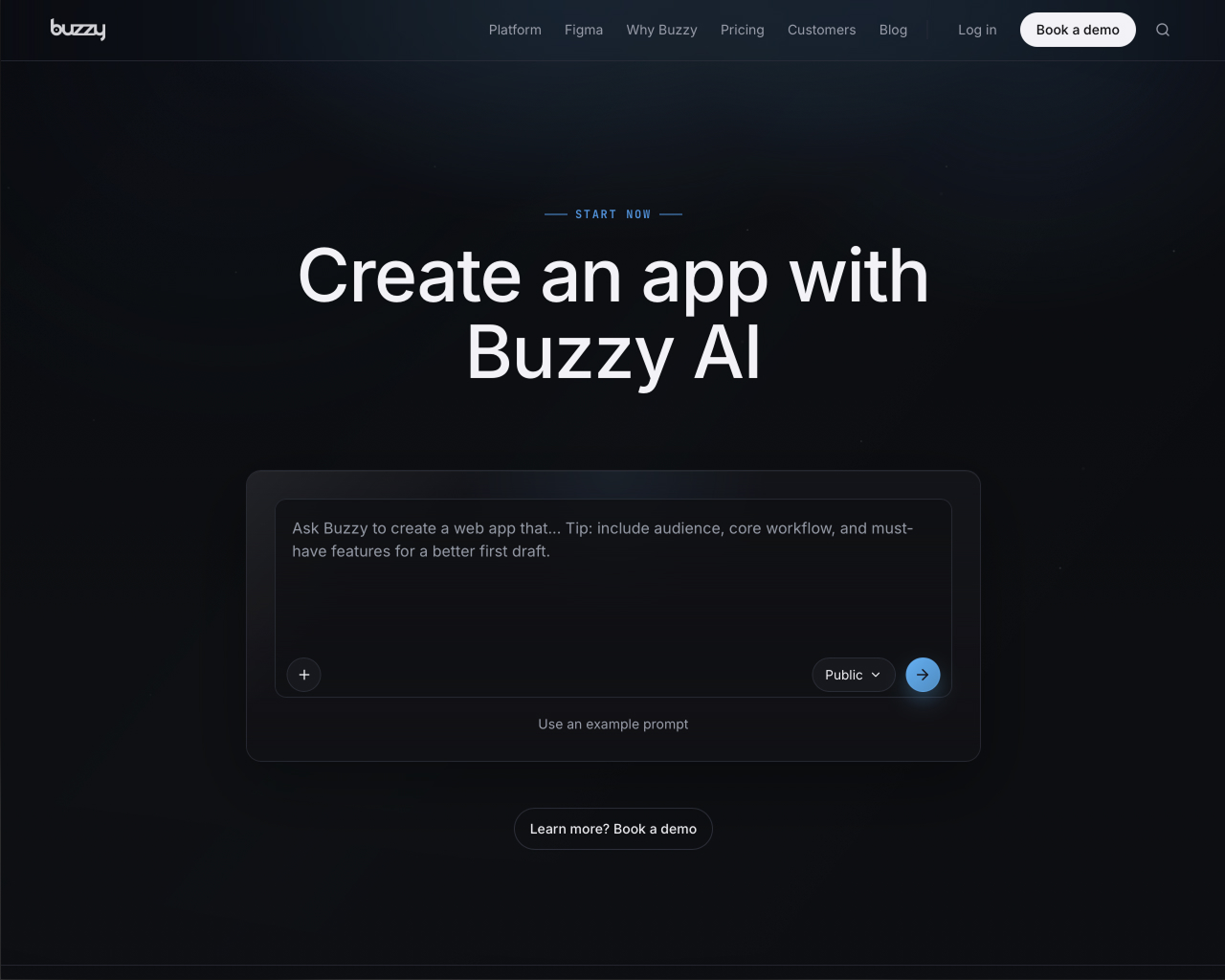 A selection of Buzzy Templates app template screens