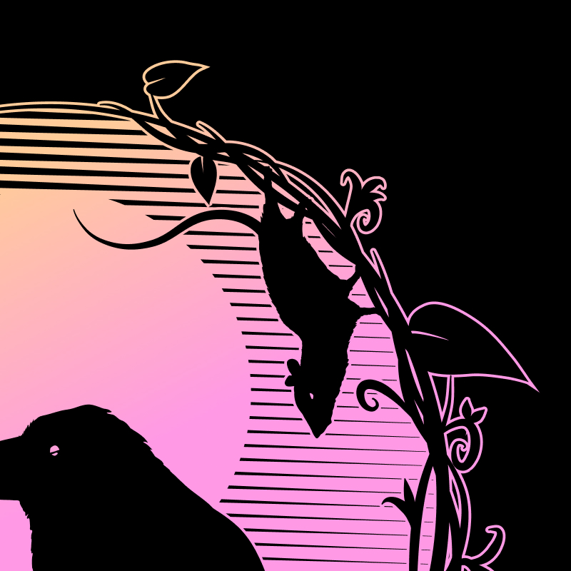 Crow tee design