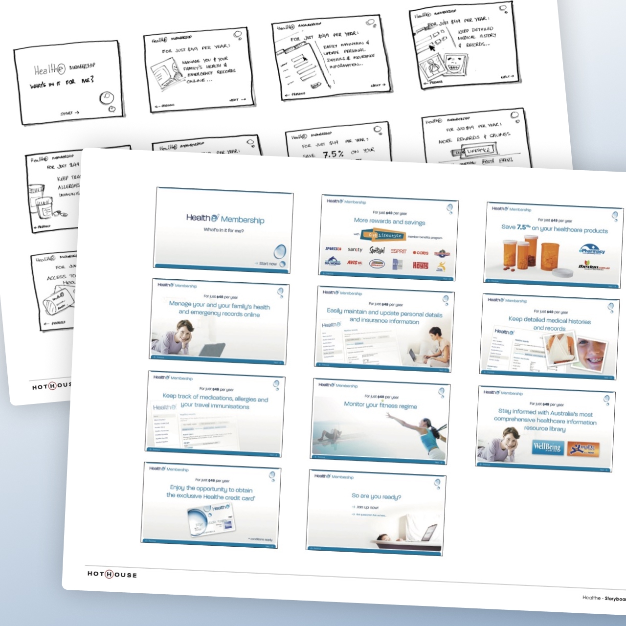 Storyboards for an interactive marketing campaign