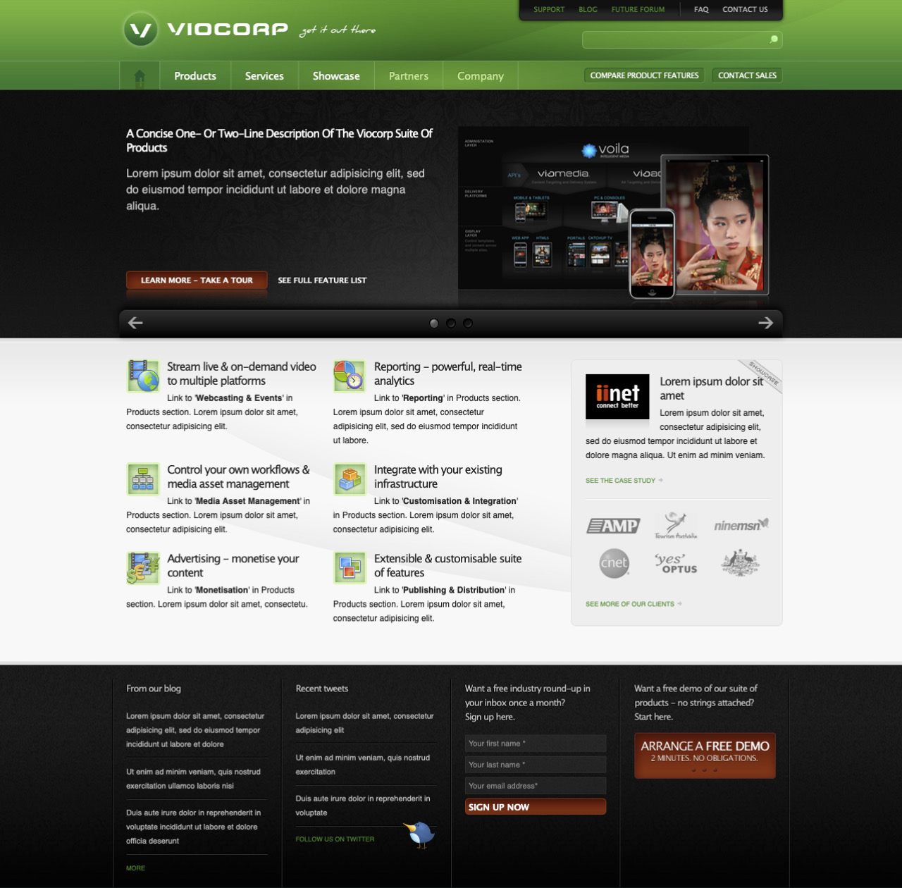 Viocorp website product page
